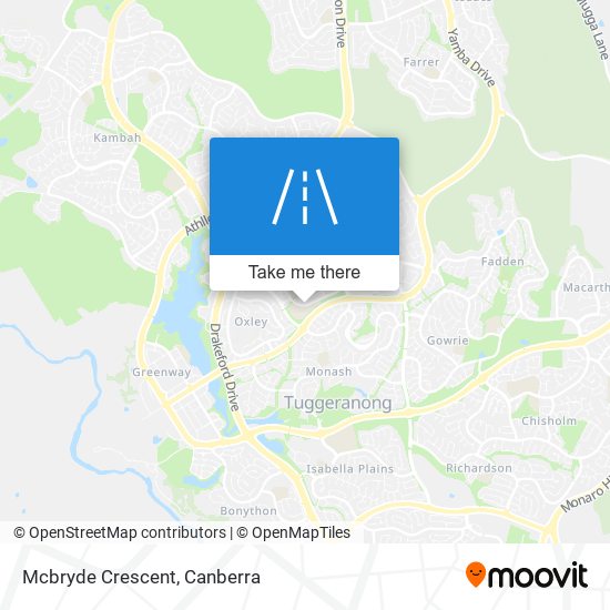 Mcbryde Crescent map