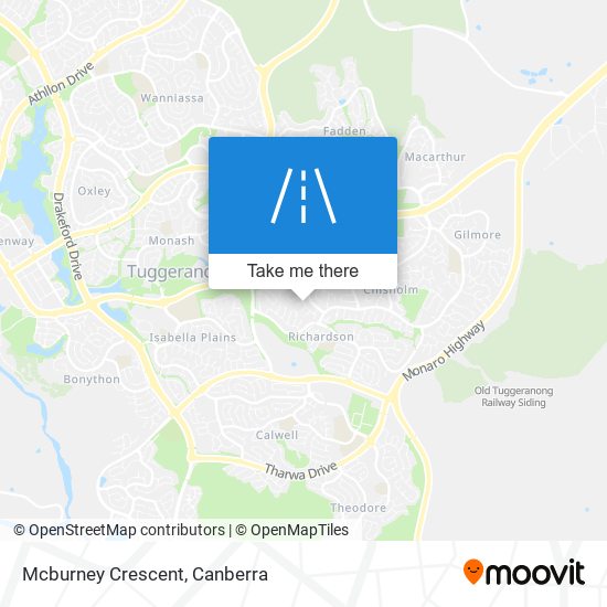 Mcburney Crescent map