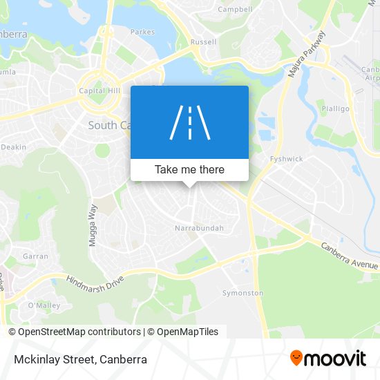 Mckinlay Street map