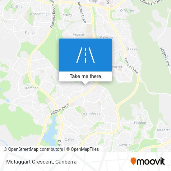 Mctaggart Crescent map