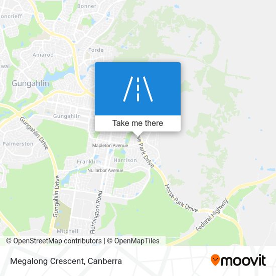 Megalong Crescent map