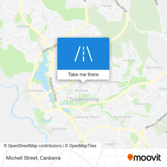 Mapa Michell Street