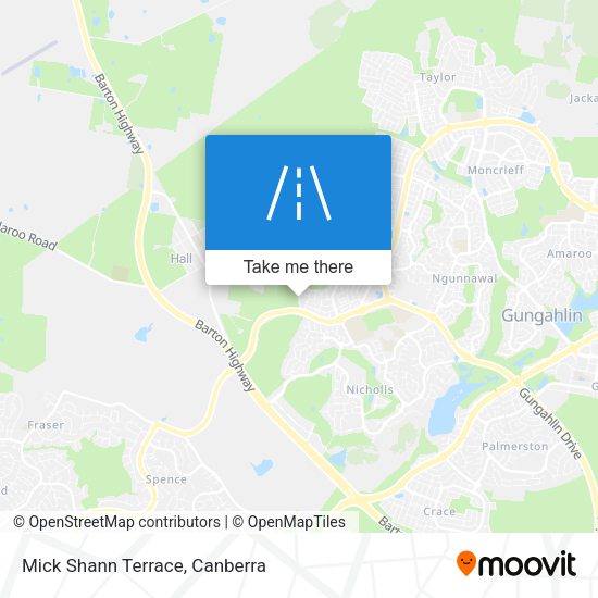 Mick Shann Terrace map