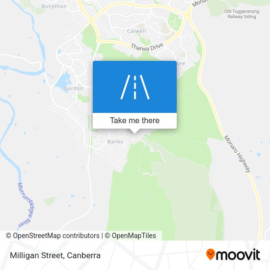 Milligan Street map