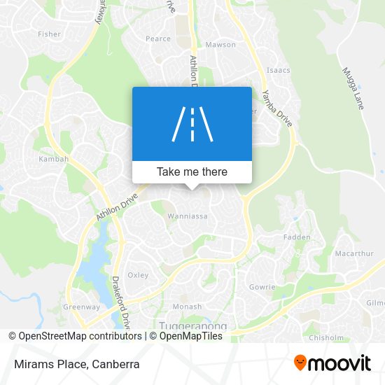 Mirams Place map