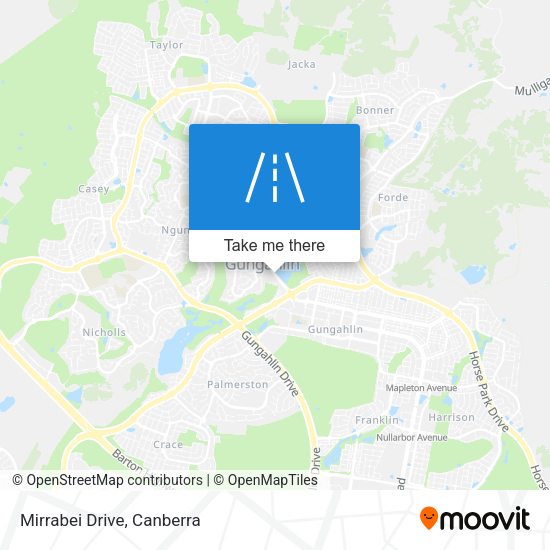 Mirrabei Drive map