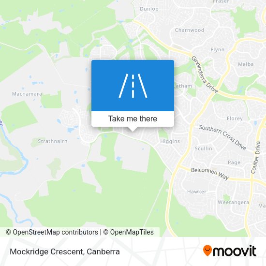 Mockridge Crescent map