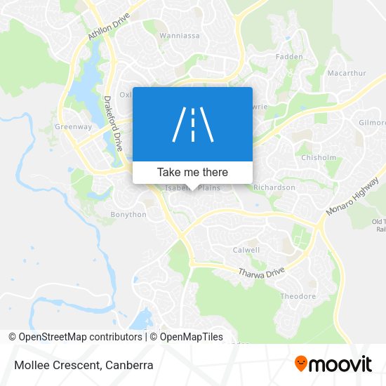 Mollee Crescent map