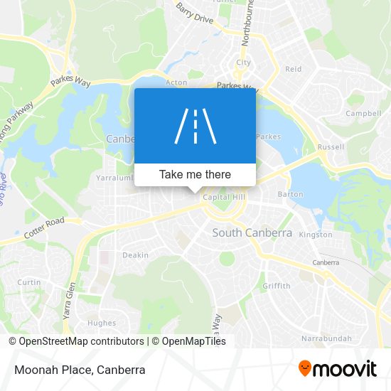 Moonah Place map