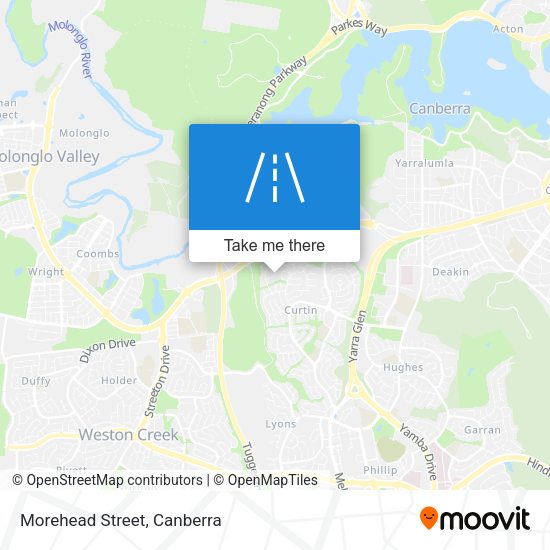 Morehead Street map