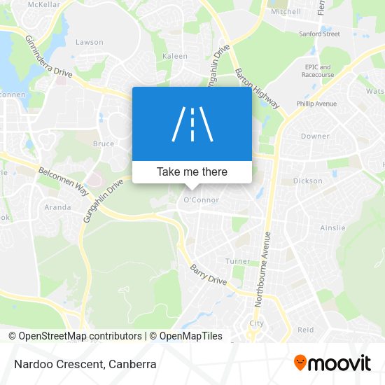 Nardoo Crescent map