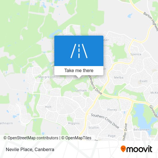 Nevile Place map