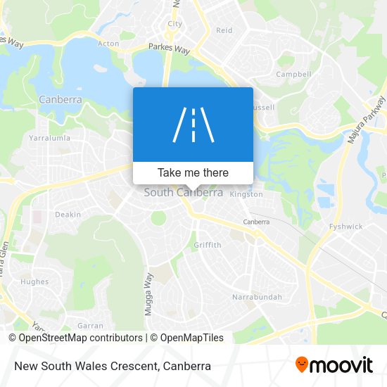 New South Wales Crescent map