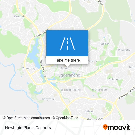 Newbigin Place map
