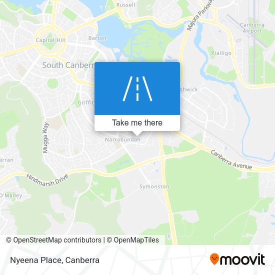 Nyeena Place map