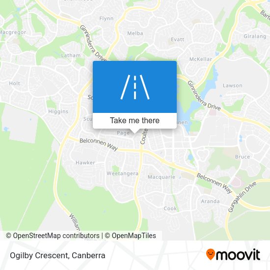 Ogilby Crescent map