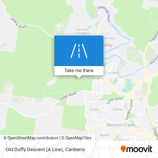 Old Duffy Descent (A Line) map