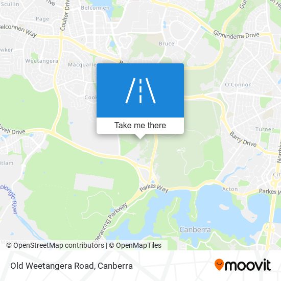 Old Weetangera Road map