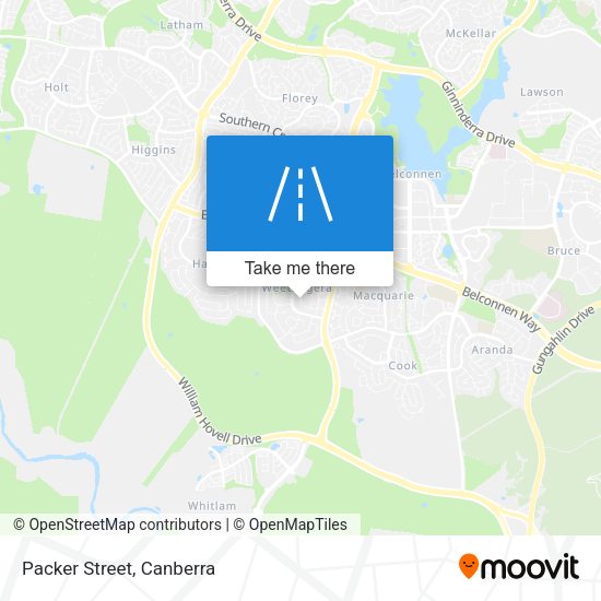 Packer Street map