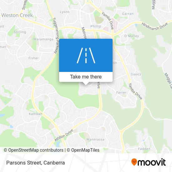 Parsons Street map