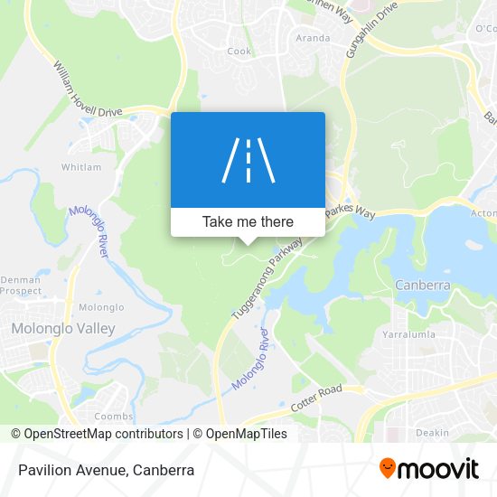 Pavilion Avenue map