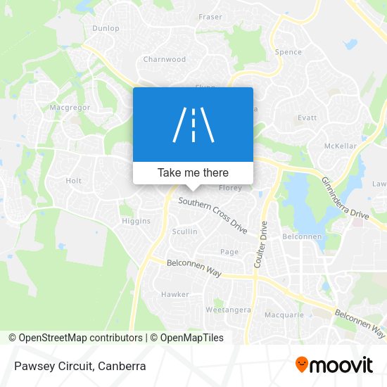 Pawsey Circuit map