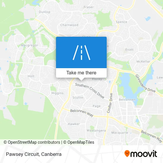 Pawsey Circuit map