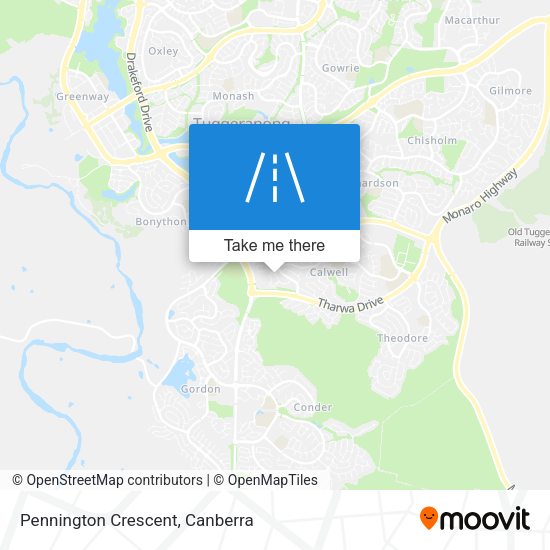 Pennington Crescent map