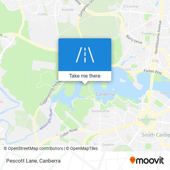 Pescott Lane map