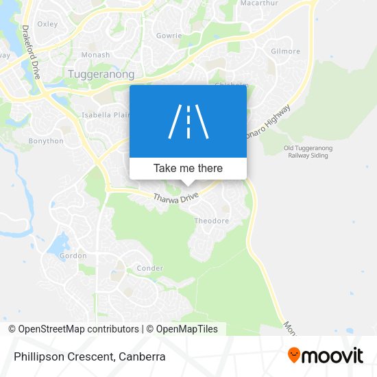 Phillipson Crescent map