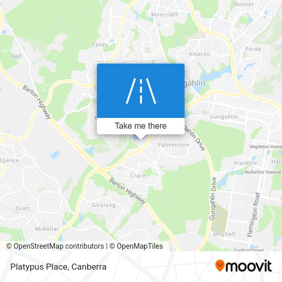 Platypus Place map