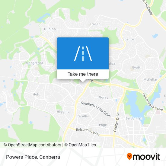 Powers Place map