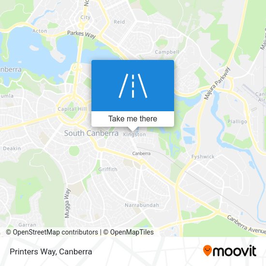 Printers Way map