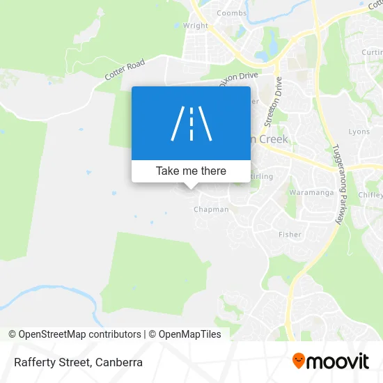 Mapa Rafferty Street