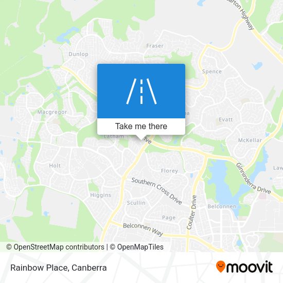 Rainbow Place map
