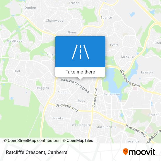 Ratcliffe Crescent map