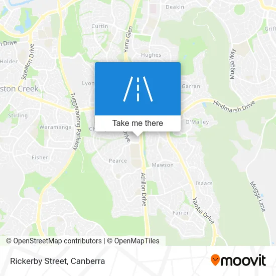 Mapa Rickerby Street