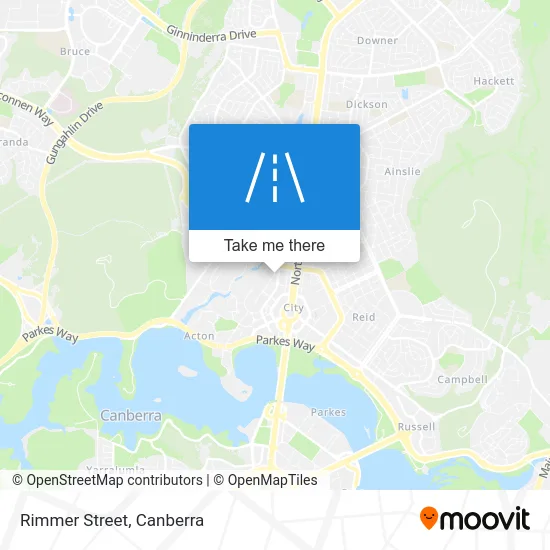 Mapa Rimmer Street