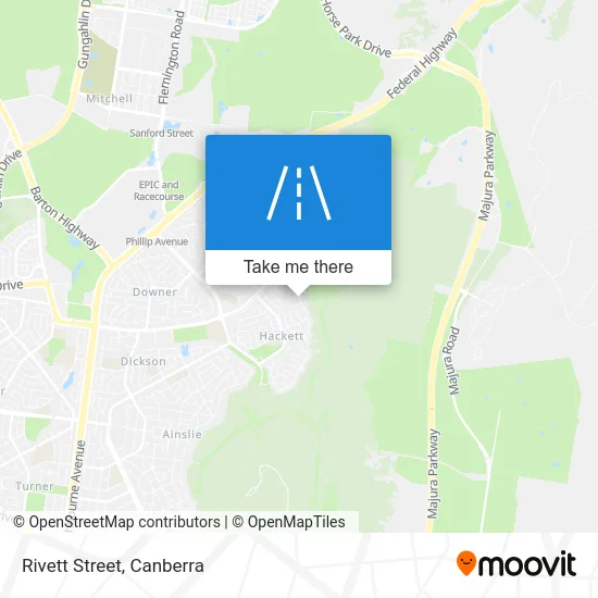 Mapa Rivett Street