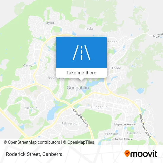 Mapa Roderick Street