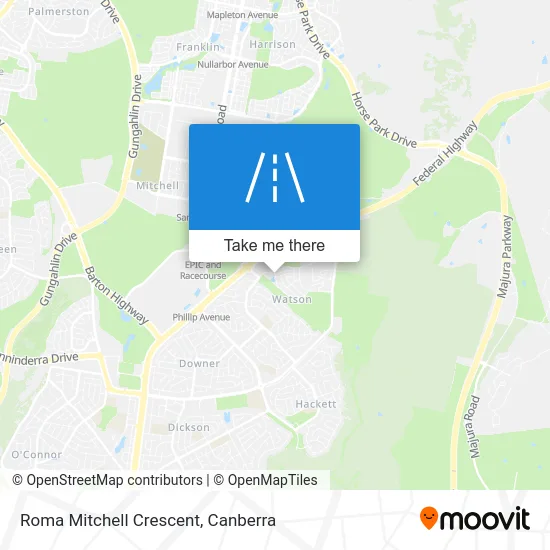Mapa Roma Mitchell Crescent