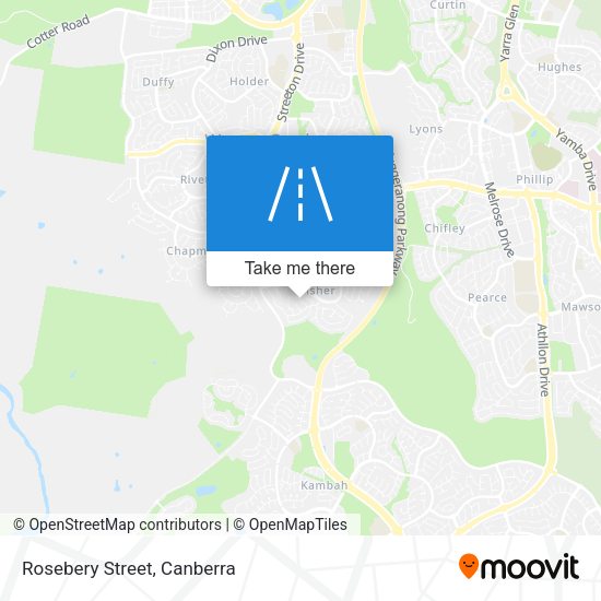 Rosebery Street map