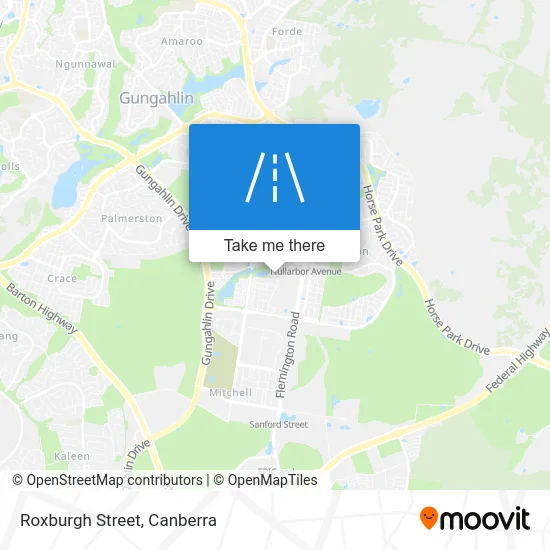 Mapa Roxburgh Street