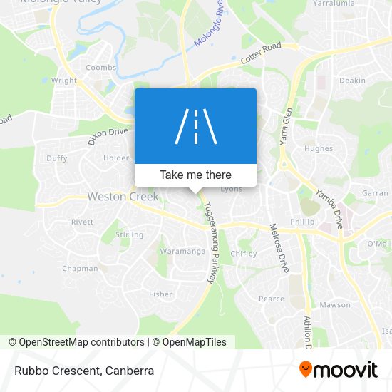 Rubbo Crescent map