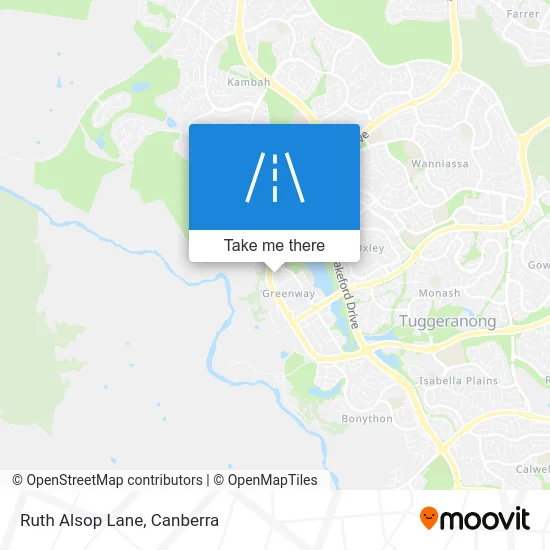 Mapa Ruth Alsop Lane