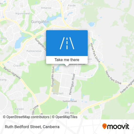 Mapa Ruth Bedford Street