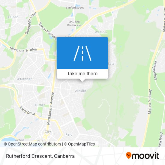 Rutherford Crescent map