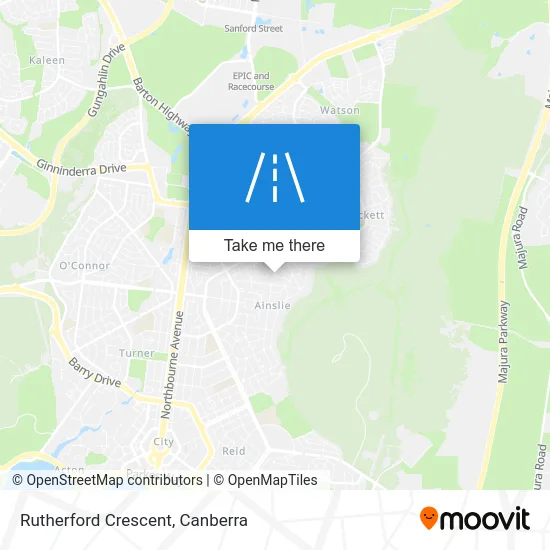 Mapa Rutherford Crescent