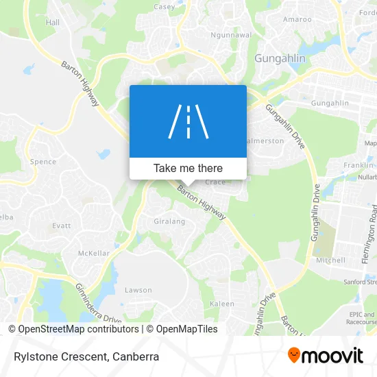 Mapa Rylstone Crescent