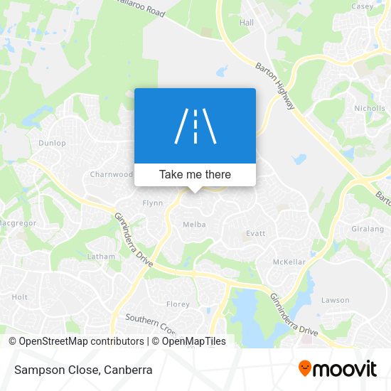 Sampson Close map